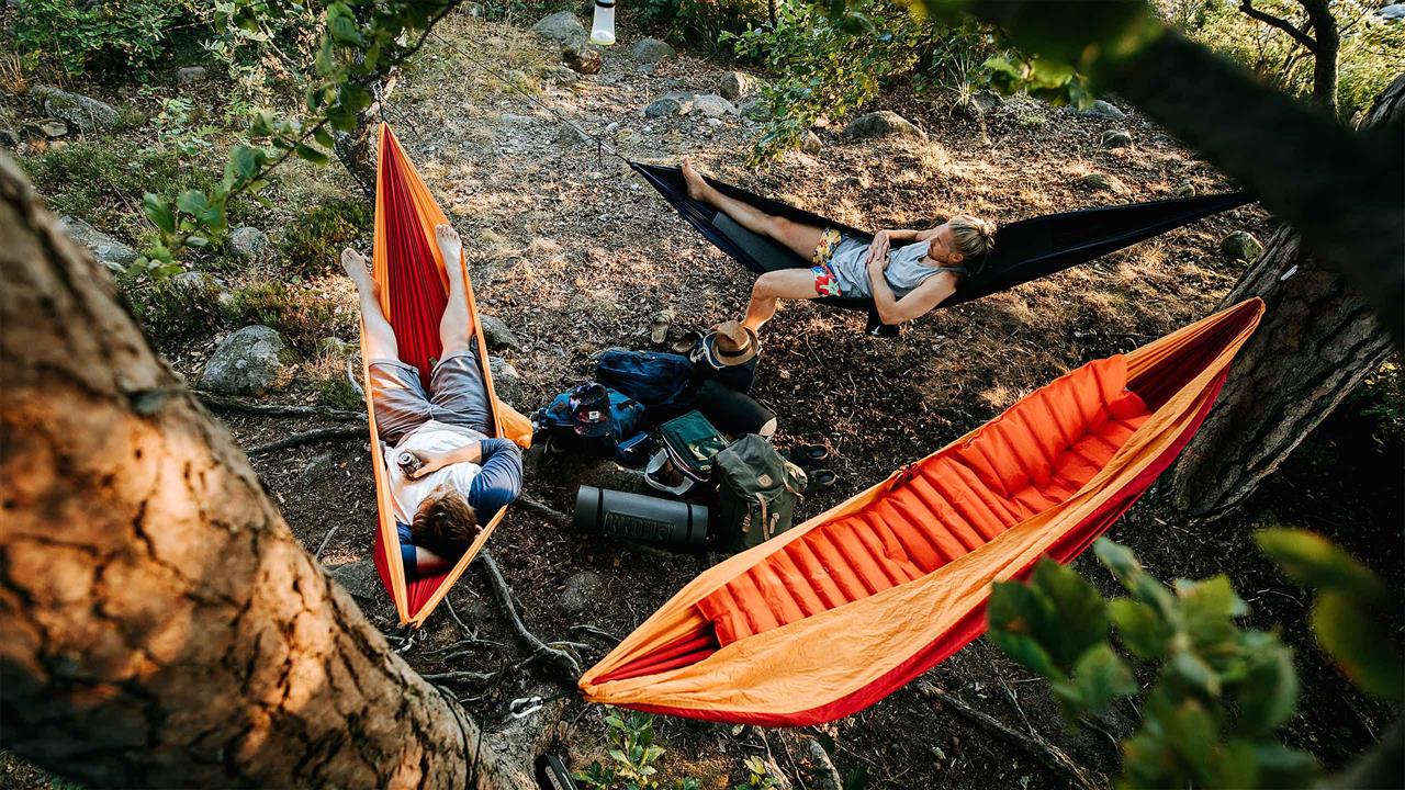 Camping im Wald von Südschweden