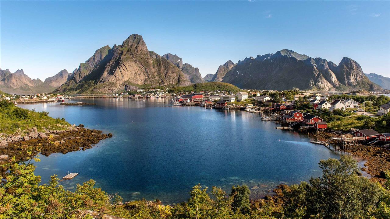 Blick auf Reine - Lofoten