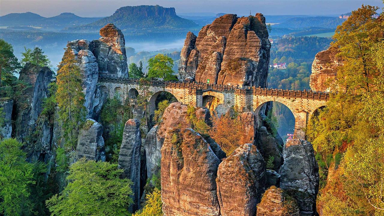 Basteibrücke in der Sächsisches Schweiz