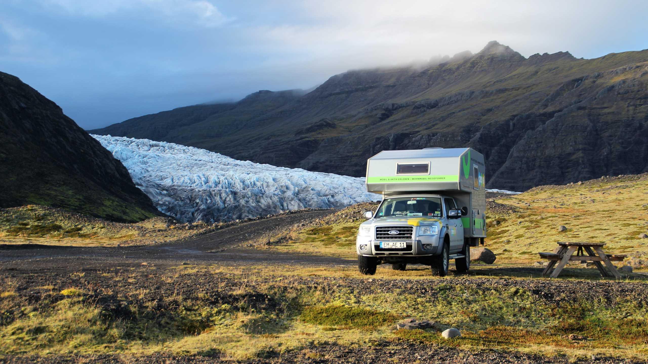 Gletscherzunge am Fláajökull